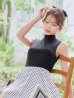 ブラックxホワイト　モデル：るりぴ　身長：165cm　着用サイズ：7号(Sサイズ)着用