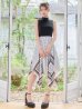 ブラックxホワイト　モデル：るりぴ　身長：165cm　着用サイズ：7号(Sサイズ)着用