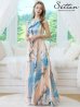 ブルーxオレンジ　モデル：Didi　身長：166cm　着用サイズ：7号(Sサイズ)着用