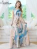 ブルーxオレンジ　モデル：Didi　身長：166cm　着用サイズ：7号(Sサイズ)着用