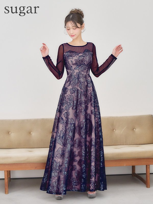 ネイビー　モデル：るりぴ　身長：165cm　着用サイズ：Sサイズ