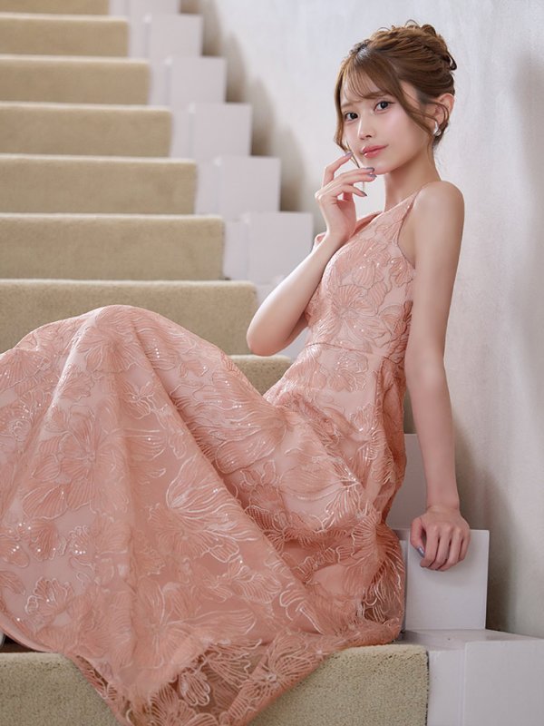ピンク　モデル：るりぴ　身長：165cm　着用サイズ：7号(Sサイズ)着用