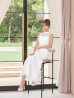 ホワイト　モデル：るりぴ　身長：165cm　着用サイズ：7号(Sサイズ)