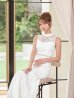 ホワイト　モデル：るりぴ　身長：165cm　着用サイズ：7号(Sサイズ)
