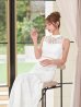 ホワイト　モデル：るりぴ　身長：165cm　着用サイズ：7号(Sサイズ)