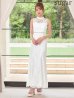 ホワイト　モデル：るりぴ　身長：165cm　着用サイズ：7号(Sサイズ)