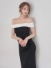 ブラックxホワイト　モデル：れみれみ　身長：163cm　着用サイズ：5号(XSサイズ)