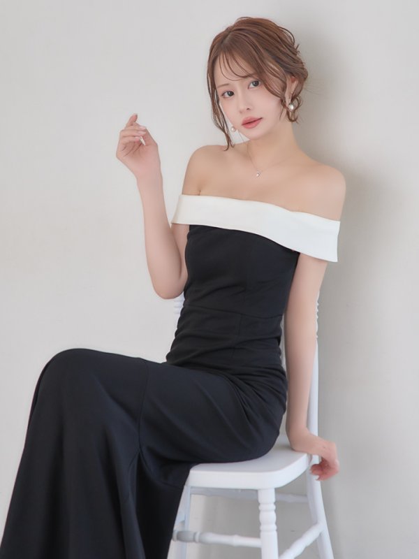 ブラックxホワイト　モデル：れみれみ　身長：163cm　着用サイズ：5号(XSサイズ)