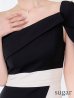 ブラックxアイボリー　モデル：ゆめ　身長：160cm　着用サイズ：Sサイズ