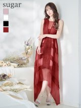 XS-Lサイズあり!!【SETTAN/セッタン】ワンピース/ レース/ アシンメトリー/ チュール/ ロング/ キャバドレス long[OF2]