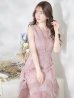 画像10: XS-Lサイズあり!!【SETTAN/セッタン】ワンピース/ レース/ アシンメトリー/ チュール/ ロング/ キャバドレス long[OF2]