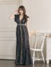 画像14: 【SETTAN/セッタン】総レース/ Vネック/ Aライン/ ワンピース/ ロングドレス/ キャバドレス long[OF2]