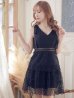 画像15: XS-Lサイズあり【SETTAN/セッタン】ケミカルレース/ ノースリーブ/ ミディアム丈/ Aライン/ ワンピース/ ミニドレス/ キャバドレス[OF2]