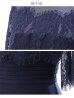 画像28: XS-Lサイズあり【SETTAN/セッタン】ワンカラー/ レース切替/ 袖あり/ 半袖/ ロング/ キャバドレス long[OF2]