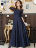 画像15: XS-Lサイズあり【SETTAN/セッタン】ワンカラー/ レース切替/ 袖あり/ 半袖/ ロング/ キャバドレス long[OF2]