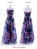 画像22: XS-Lサイズあり【SETTAN/セッタン】ベア/ フラワープリント/ タック/ Aライン/ ロングドレス/ キャバドレス long[OF2]