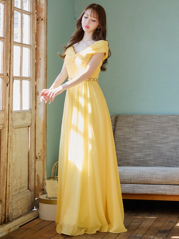 イエロー モデル:ゆめ 身長:160cm:7号(Sサイズ)サイズ