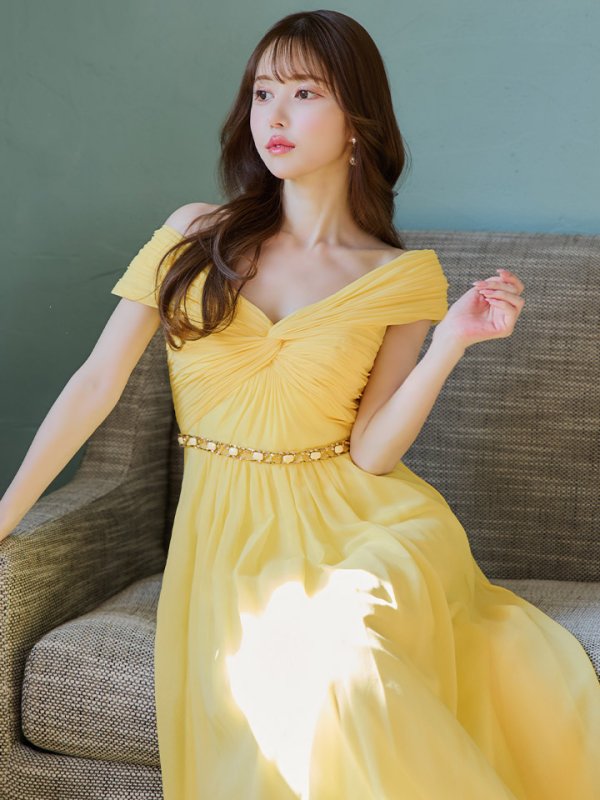 イエロー モデル:ゆめ 身長:160cm:7号(Sサイズ)サイズ