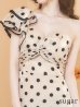 ベージュxブラック モデル：ゆめ　身長：160cm　着用サイズ：7号(Sサイズ)