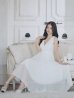 画像5: XS-Lサイズあり【SETTAN/セッタン】カシュクールデザイン/ Vネック/ ノースリーブ/ 膝丈/ プリーツ/ Aライン/ フレア/ ワンピース/ ミディアムドレス/ キャバドレス[OF2]
