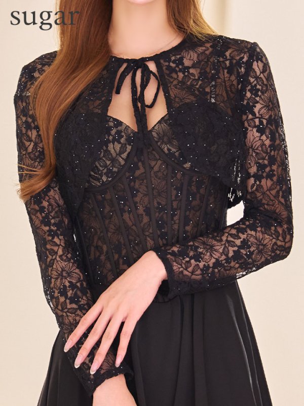 ブラック　モデル：にじほ　身長：160cm　着用サイズ：XSサイズ