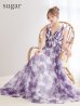 ホワイト×パープル　モデル：るりぴ　身長：165cm　着用サイズ：7号（Sサイズ）