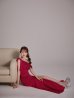 ワインレッド　モデル：ゆめ　身長：160cm　着用サイズ：Sサイズ
