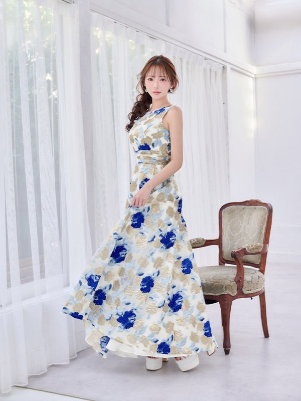 ゴールドxブルー モデル：りな　身長：160cm　着用サイズ：Sサイズ