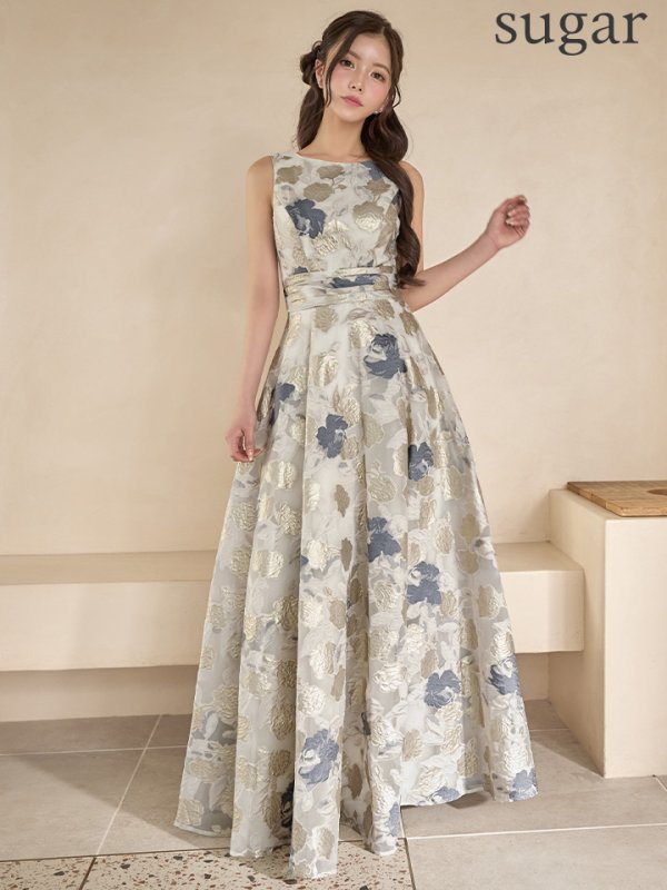 ゴールド×グレー　モデル：せいは　身長：160cm　着用サイズ：7号(Sサイズ)