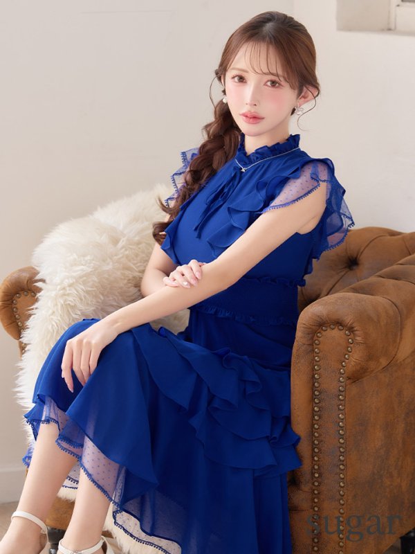ロイヤルブルー モデル：りな　身長：160cm　着用サイズ：Sサイズ