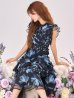 ブラック×ブルー モデル：まりん　身長：164cm 　着用サイズ：Sサイズ