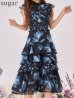 ブラック×ブルー モデル：まりん　身長：164cm 　着用サイズ：Sサイズ