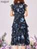 ブラック×ブルー モデル：まりん　身長：164cm 　着用サイズ：Sサイズ