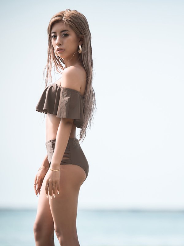 画像10: 【即日発送】SALE！【ビキニ】【水着】オフショハイウエストビキニ[YMT]