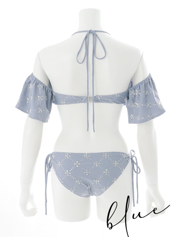 画像29: 【即日発送】【ビキニ】【水着】ビジューオフショルダーフリルビキニ 2点セット[YMT]M266dz