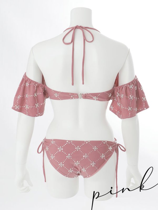 画像31: 【即日発送】【ビキニ】【水着】ビジューオフショルダーフリルビキニ 2点セット[YMT]M266dz