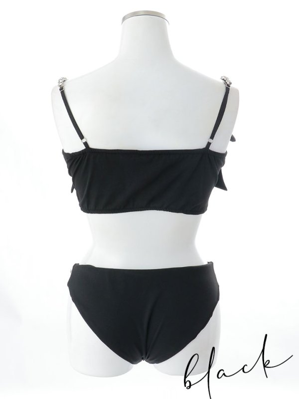 画像16: 【即日発送】【ビキニ】【水着】サイドリボンビジュースタッズビキニ 2点セット [YMT]