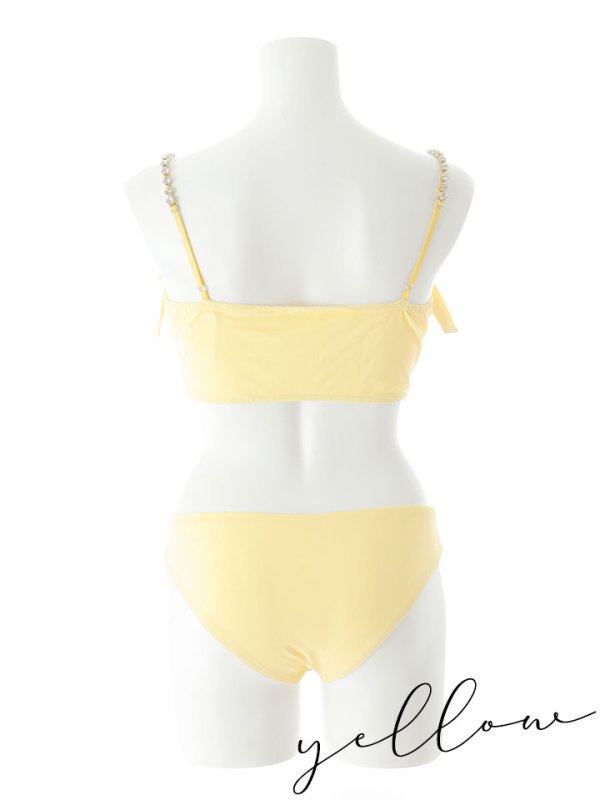 画像17: 【即日発送】【ビキニ】【水着】サイドリボンビジュースタッズビキニ 2点セット [YMT]