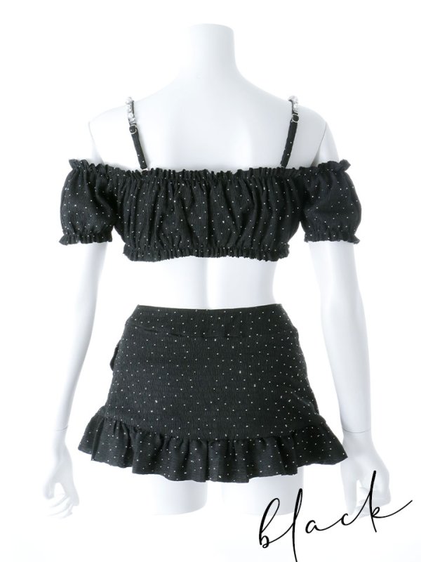 画像42: 【即日発送】【ビキニ】【水着】オフショルフレアスカートビキニ  2点セット[YMT]M274