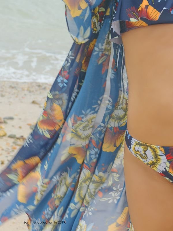 画像4: SALE！【カーディガン】ボタニカルフラワーシフォンカーディガン[HC03-U]