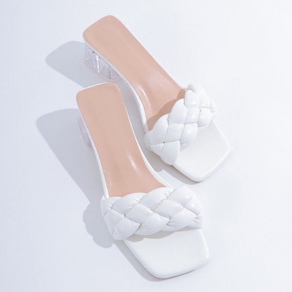 画像3: 【即日発送】【水着小物：ビーチサンダル】シンプルクリアヒールサンダル[YMT]