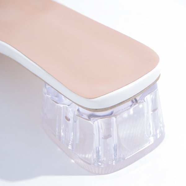 画像7: 【即日発送】【水着小物：ビーチサンダル】シンプルクリアヒールサンダル[YMT]