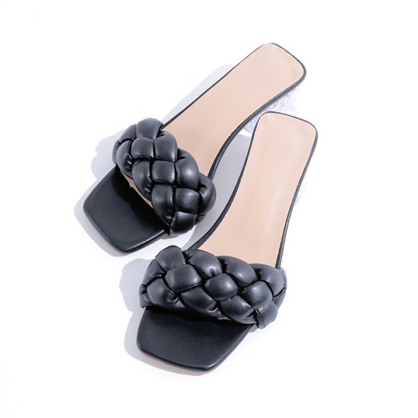 画像8: 【即日発送】【水着小物：ビーチサンダル】シンプルクリアヒールサンダル[YMT]