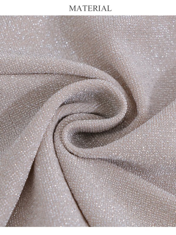 画像21: 【MONOQLO/モノクロ】アシンメトリー/ フリル/ ベア/ ラメ/ ストレッチ/ スリット/ タイト/ ロングドレス/ キャバドレス/ long【OF2C】[OF2]