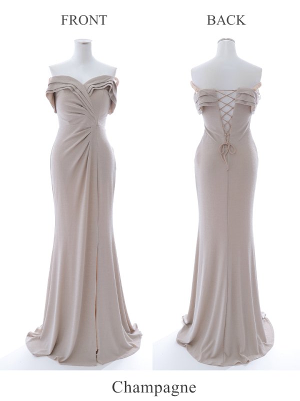 画像19: 【MONOQLO/モノクロ】オフショル/ シンプル/ ワンカラー/ スリット/ タイト/ ロングドレス/ キャバドレス/ long【OF2C】[OF2]