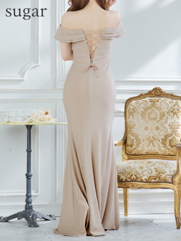 画像13: 【MONOQLO/モノクロ】オフショル/ シンプル/ ワンカラー/ スリット/ タイト/ ロングドレス/ キャバドレス/ long【OF2C】[OF2]