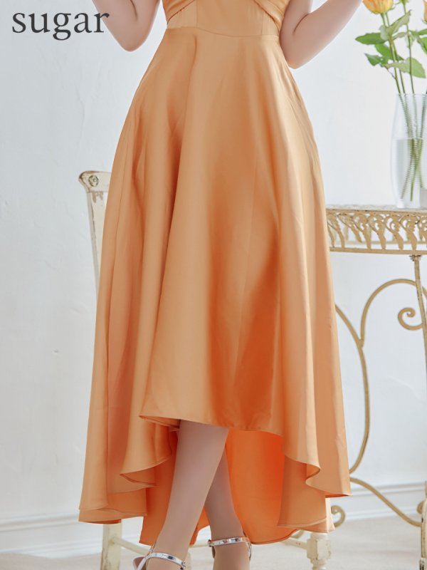 画像17: 【MONOQLO/モノクロ】オフショル/ バストクロス/ テールカット/ フレア/ ミモレ丈/ マキシ丈/ ロングドレス/ キャバドレス/ long【OF2C】[OF2]