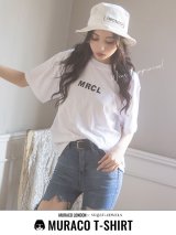 【MURACO×sugar&JEWELS】MURACOLONDON ムラココラボTシャツ/ ベーシックロゴデザイン(刺繍タイプ）【S-XLサイズ】[HC02]