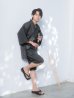画像11: 【即日発送】【メンズ甚平】ダークグレー甚平【甚平2点セット 甚平/下駄】[YMT]