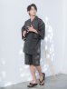 画像4: 【即日発送】【メンズ甚平】ダークグレー甚平【甚平2点セット 甚平/下駄】[YMT]